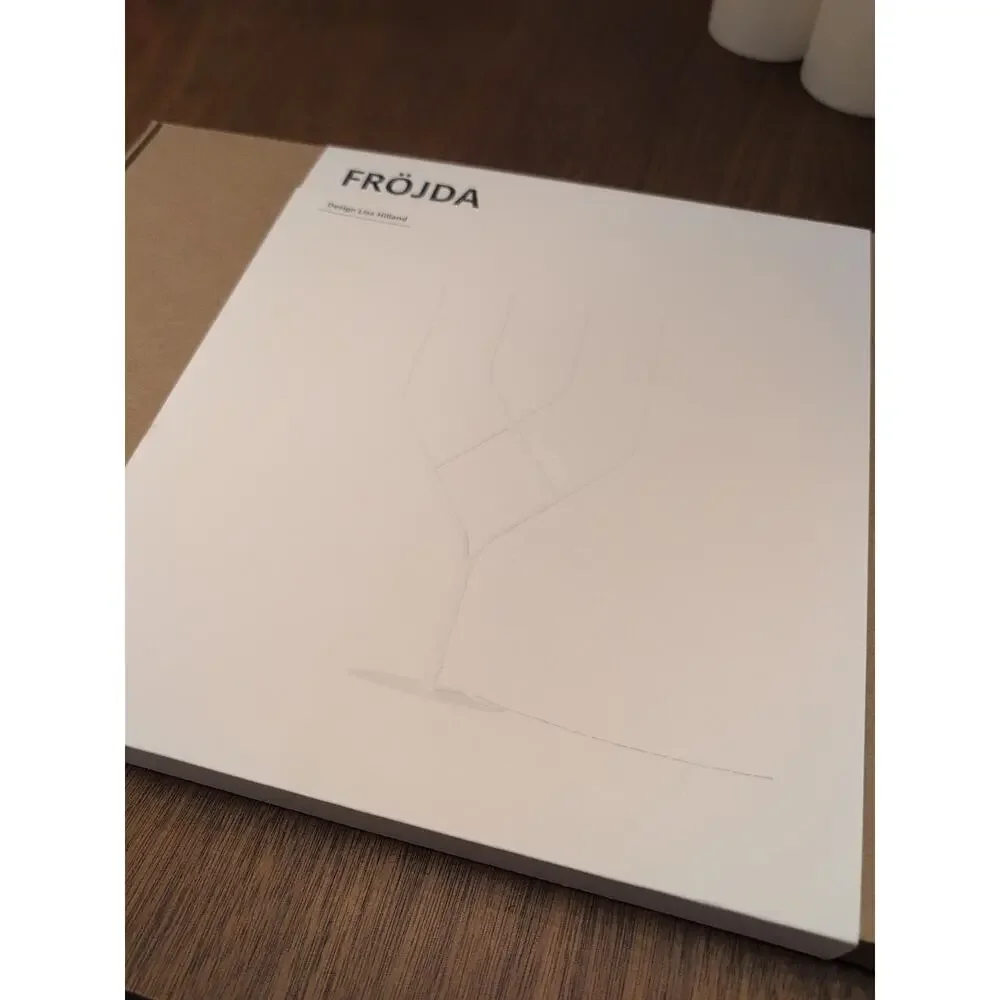 New IKEA‎ FROJDA LED 4 Arm Candelabra Metal White Lamp Light 18 1/8 